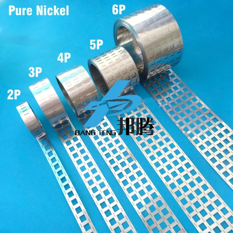 Custom 0.15mm 18650 2p 3p 4p Pure Nickel Strip for 18650 Pack 0.15mm Nickel Tape Spot Welding Nickel Tape Lithium Battery Connector