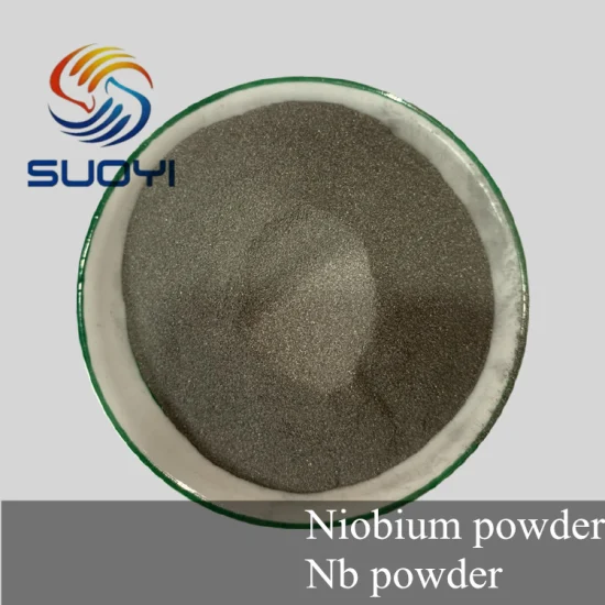Suoyi Poudre de niobium sphérique de haute qualité Métal Nb Poudre utilisée dans la fabrication additive/impression 3D